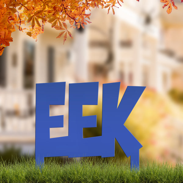 Outdoor Halloween Decorations, Eek Metal Yard Stake, Fun Halloween Decor for the Lawn
