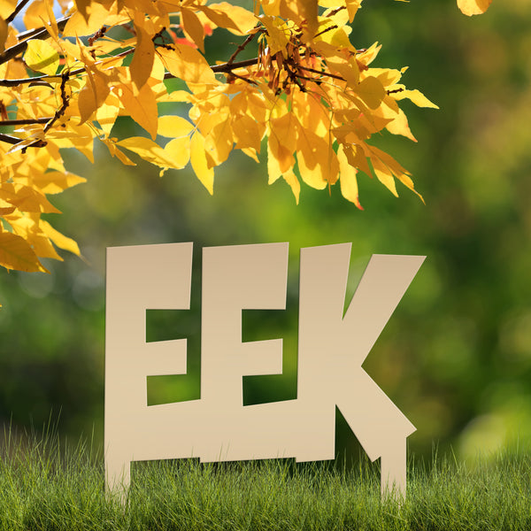 Outdoor Halloween Decorations, Eek Metal Yard Stake, Fun Halloween Decor for the Lawn