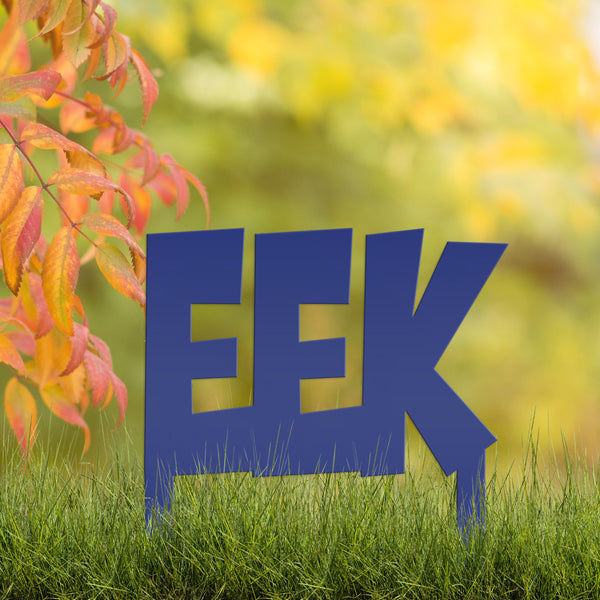 Outdoor Halloween Decorations, Eek Metal Yard Stake, Fun Halloween Decor for the Lawn
