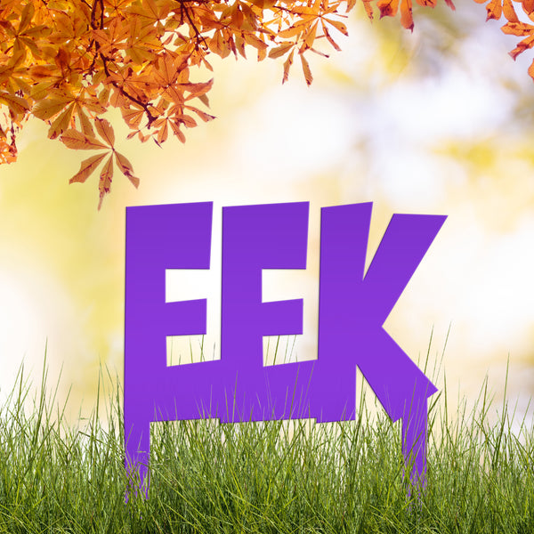 Outdoor Halloween Decorations, Eek Metal Yard Stake, Fun Halloween Decor for the Lawn