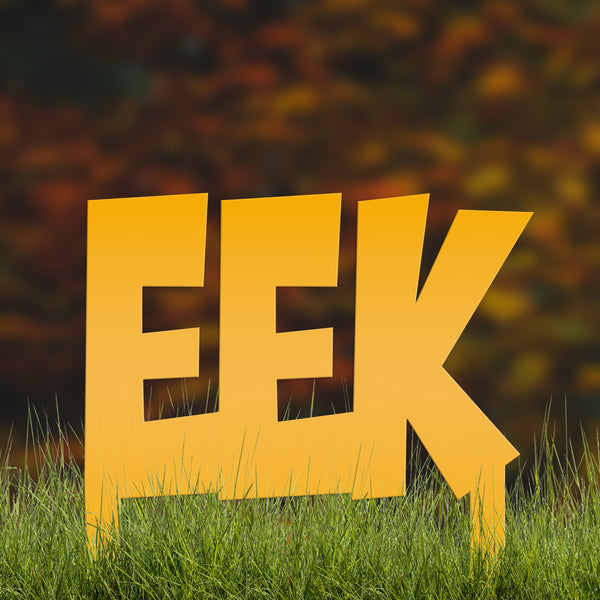 Outdoor Halloween Decorations, Eek Metal Yard Stake, Fun Halloween Decor for the Lawn