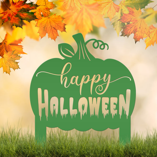 Happy Halloween Yard Stake and Sign- Halloween Decor- Fall Decor