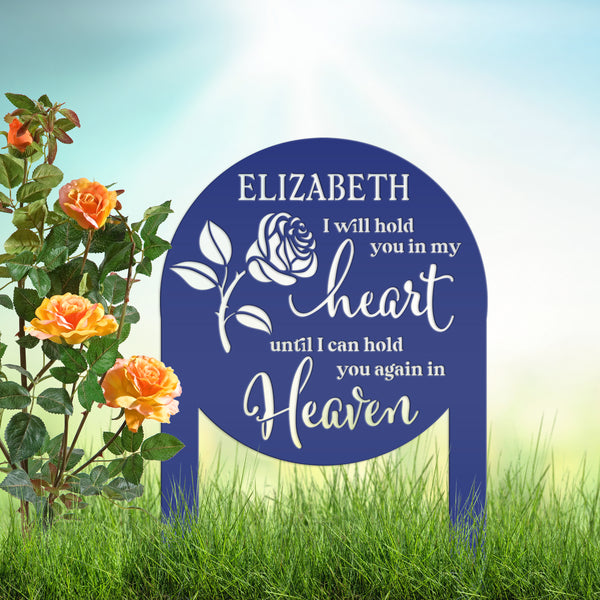 Memorial Sign, Custom Metal Yard Stake for Memory Dedication Garden, Honor a loved one, special friend, or pet with a personalized tribute