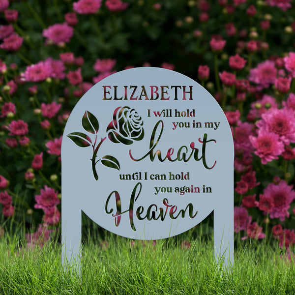 Memorial Sign, Custom Metal Yard Stake for Memory Dedication Garden, Honor a loved one, special friend, or pet with a personalized tribute