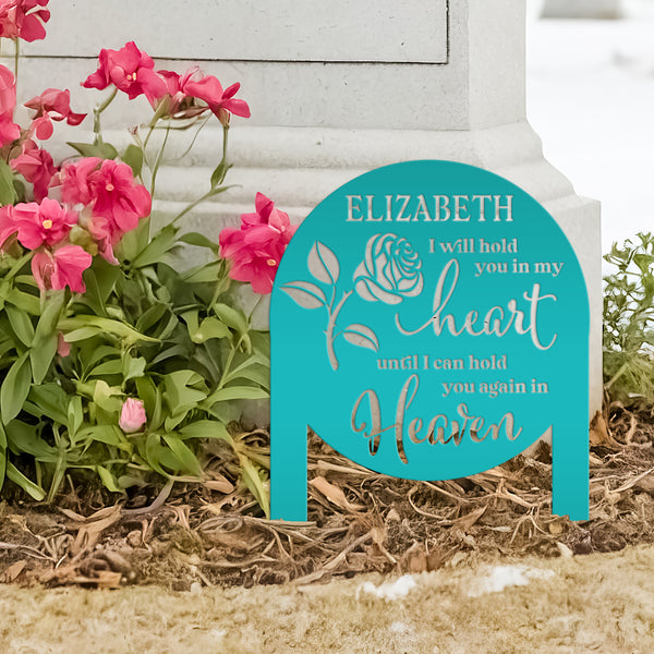 Memorial Sign, Custom Metal Yard Stake for Memory Dedication Garden, Honor a loved one, special friend, or pet with a personalized tribute