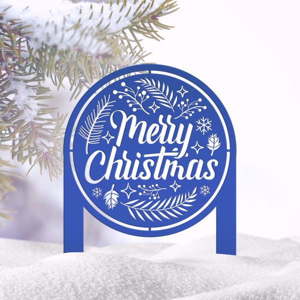 Outdoor Christmas Decor - Merry Christmas Yard Sign -  Holiday Decor