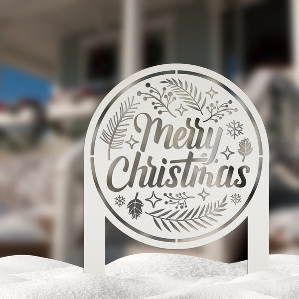Outdoor Christmas Decor - Merry Christmas Yard Sign -  Holiday Decor