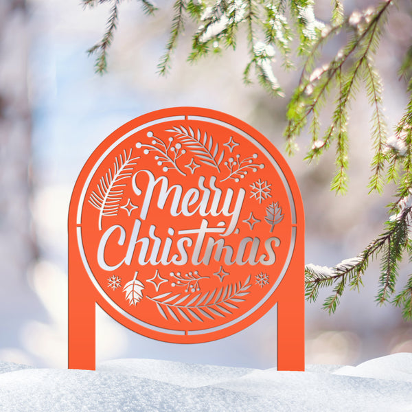 Outdoor Christmas Decor - Merry Christmas Yard Sign -  Holiday Decor