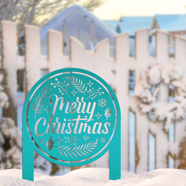 Outdoor Christmas Decor - Merry Christmas Yard Sign -  Holiday Decor