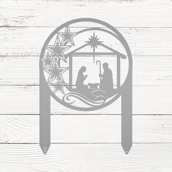Outdoor Star Nativity Metal Yard Stake , Christmas Decor, Christian Decor
