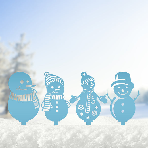 Assorted Winter Snowman Christmas/Holiday Yard Stakes