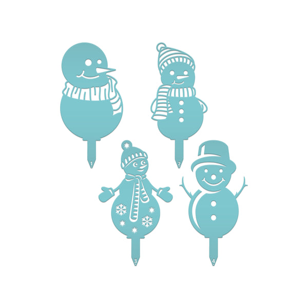 Assorted Winter Snowman Christmas/Holiday Yard Stakes
