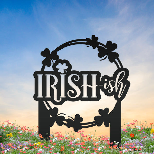 Outdoor Irish Metal Yard Stake - St. Patrick's Day Decor - Irish Decor-St. Patty's Decor Ideas