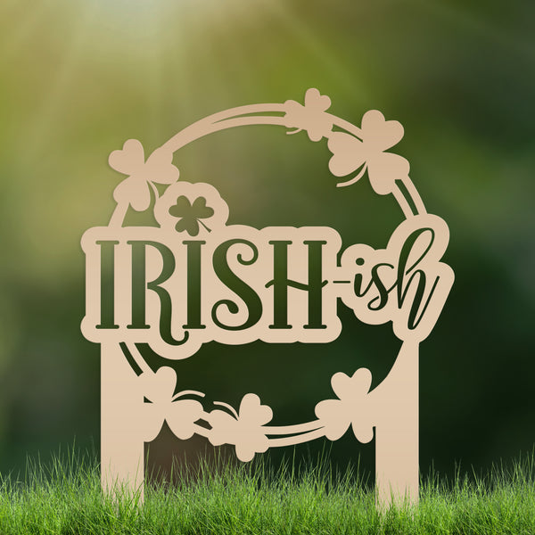 Outdoor Irish Metal Yard Stake - St. Patrick's Day Decor - Irish Decor-St. Patty's Decor Ideas