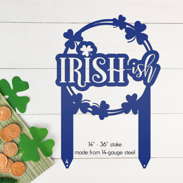 Outdoor Irish Metal Yard Stake - St. Patrick's Day Decor - Irish Decor-St. Patty's Decor Ideas