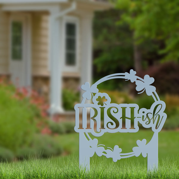 Outdoor Irish Metal Yard Stake - St. Patrick's Day Decor - Irish Decor-St. Patty's Decor Ideas
