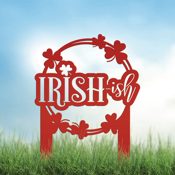 Outdoor Irish Metal Yard Stake - St. Patrick's Day Decor - Irish Decor-St. Patty's Decor Ideas