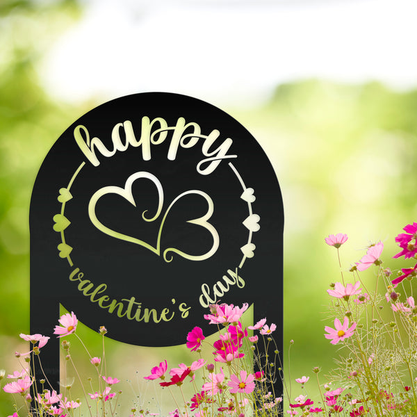 Metal Valentine's Day Yard Stake-Outdoor Valentines Decor-Garden Stake for Valentines Day-Valentines Day Yard Signs