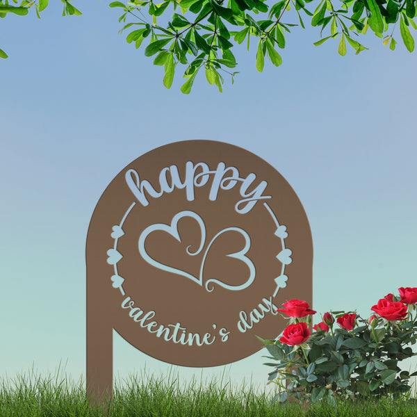 Metal Valentine's Day Yard Stake-Outdoor Valentines Decor-Garden Stake for Valentines Day-Valentines Day Yard Signs