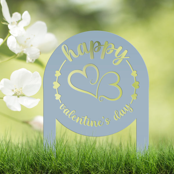 Metal Valentine's Day Yard Stake-Outdoor Valentines Decor-Garden Stake for Valentines Day-Valentines Day Yard Signs