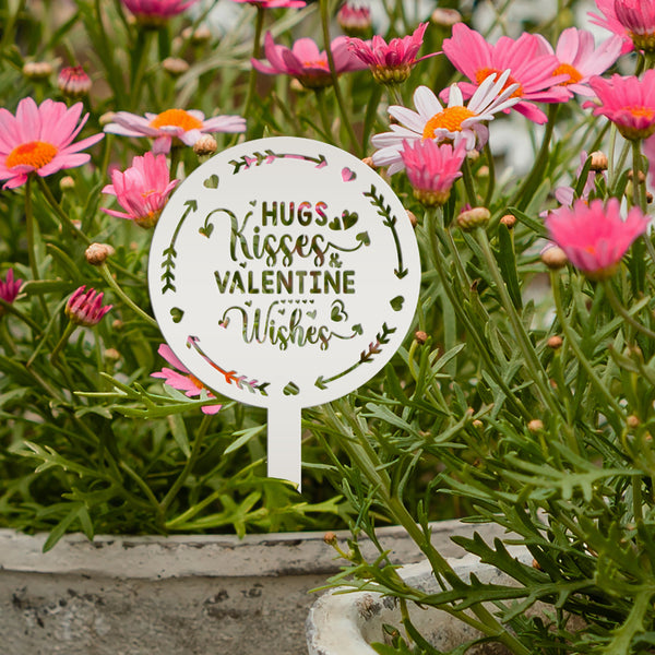 Outdoor Metal Valentine Yardstake - Outdoor Metal Valentine Decor-Valentine Yard Signs