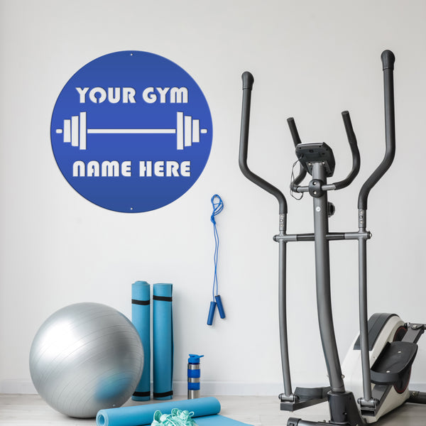 Personalized Gym Name Metal Sign-Home Gym Metal Sign-Fitness Center Wall Decor-Fitness Room Wall Art