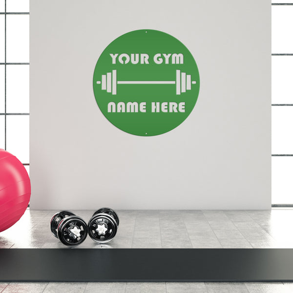 Personalized Gym Name Metal Sign-Home Gym Metal Sign-Fitness Center Wall Decor-Fitness Room Wall Art