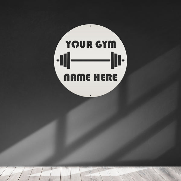 Personalized Gym Name Metal Sign-Home Gym Metal Sign-Fitness Center Wall Decor-Fitness Room Wall Art