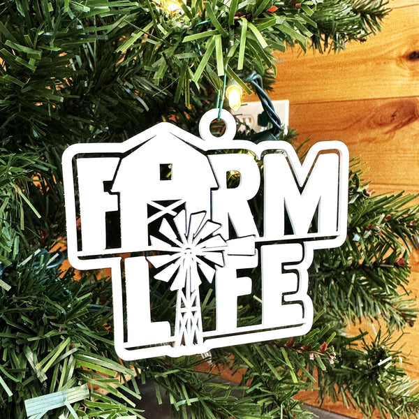 Farm Life Metal Ornament - Christmas Decor-Christmas Ornament-Stocking Stuffer