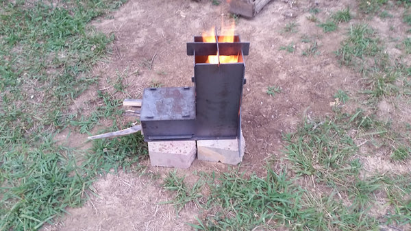 Rocket Stove Collapsible for Camping, Emergency or Survival Wood Stove