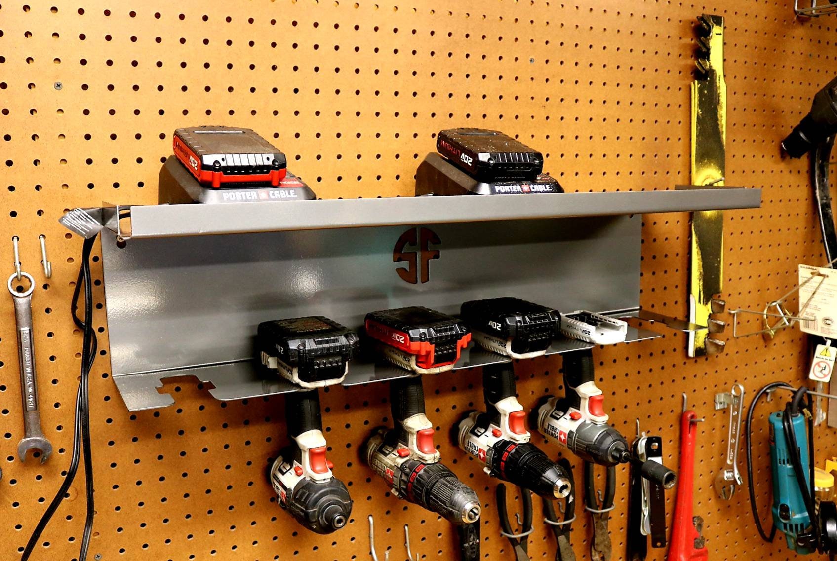 Power Tool Storage Rack - Tool Shelf Organizer - Speed Fabrication