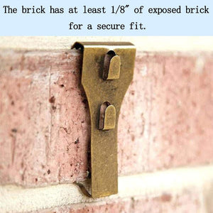 Brick Clip for hanging decorations with out drilling into brick