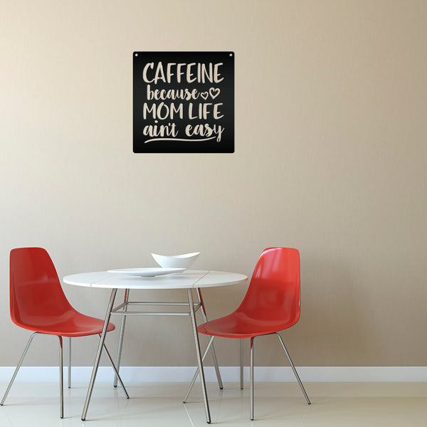Great Mom coffee caffiene metal sign kitchen office decoration coffee shop - Speed Fabrication