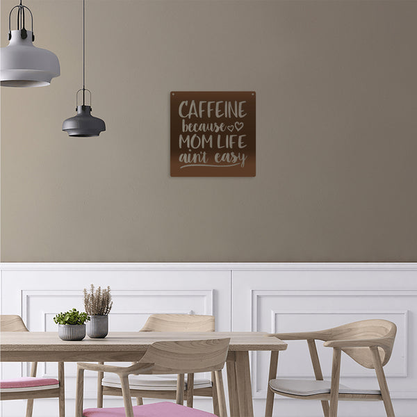 Great Mom coffee caffiene metal sign kitchen office decoration coffee shop - Speed Fabrication
