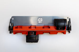 Cordless Tool Double Battery Rack - Variety of Brand Names