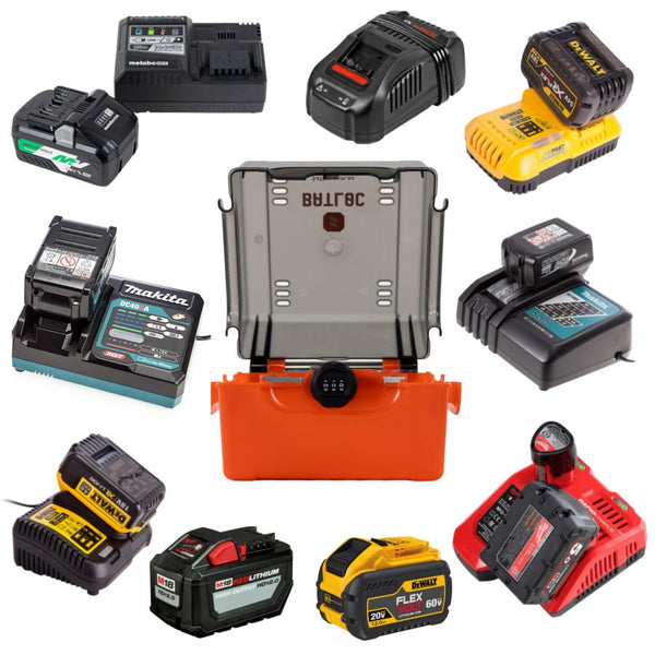 BatLoc Cordless Battery and Charger Lock Box