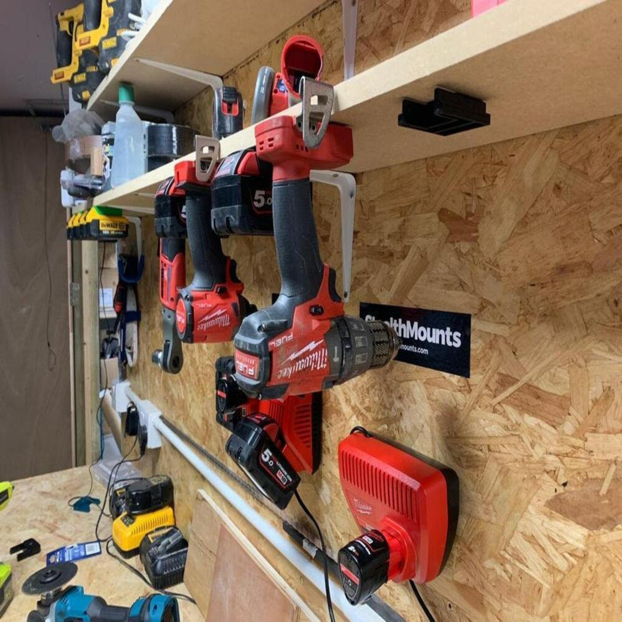 Milwaukee Perch Cordless Tool Holder Dewalt Battery Holder