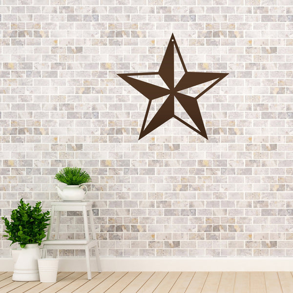 Nautical Star Metal Wall Art Sign
