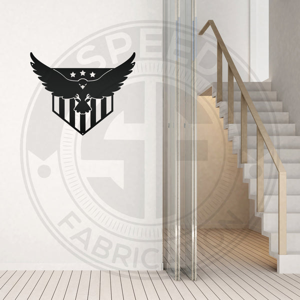 American Eagle Metal Sign-Eagle Sign -American Flag Design