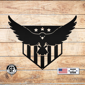 American Eagle Metal Sign-Eagle Sign -American Flag Design