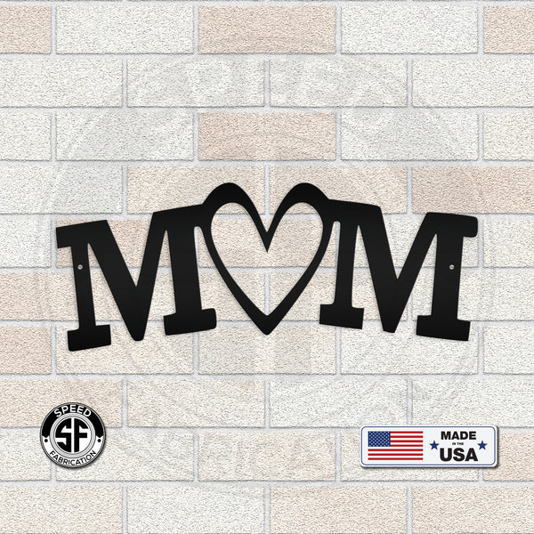 Mom Heart Love Monogram