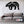 Bear Silhouette With Mountain Scene Metal Sign