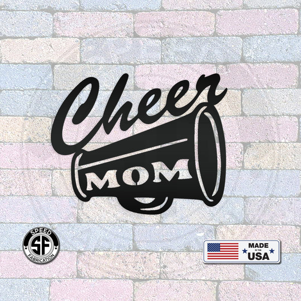 Cheer Mom Metal Sign