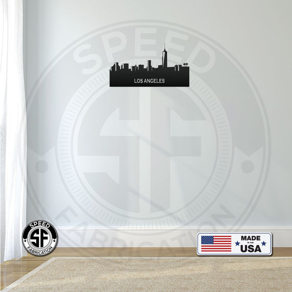 Los Angeles Skyline Metal Sign