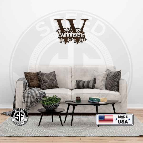 Custom Metal Monogram Sign, Wedding Gift, Wedding Decor