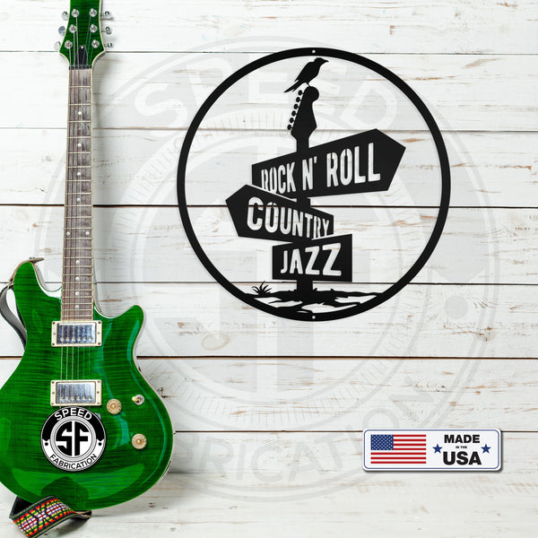 Music Genre Road Sign Board Metal Sign