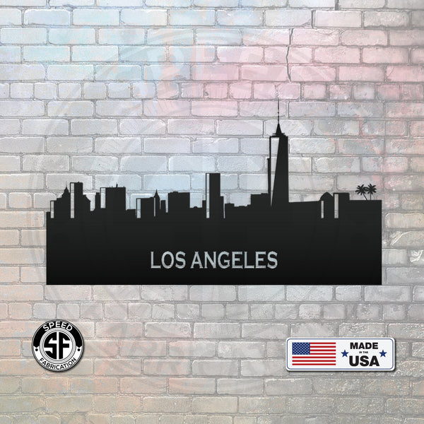 Los Angeles Skyline Metal Sign