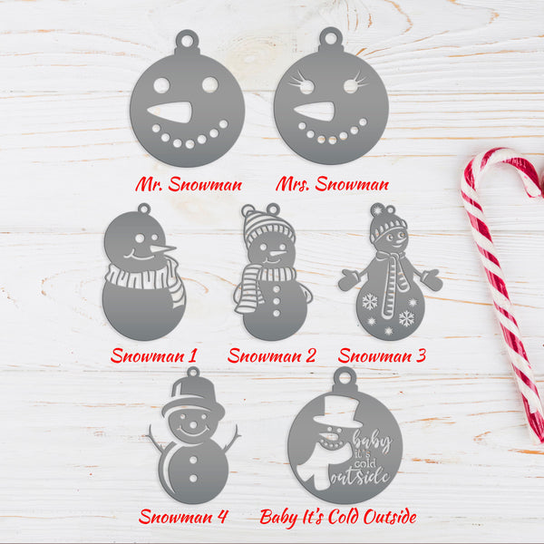 Assorted Snowman Christmas/Holiday Ornaments