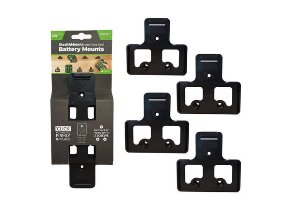 Stealth Mounts EGO Power + Battery Mounts 4 Pack