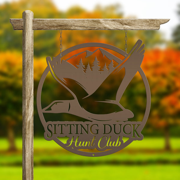 Personalized Duck Hunt Club Metal Sign - Duck Hunting